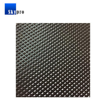 Pyramid textured rubber sheet black anti-skidding diamond rubber floor mat