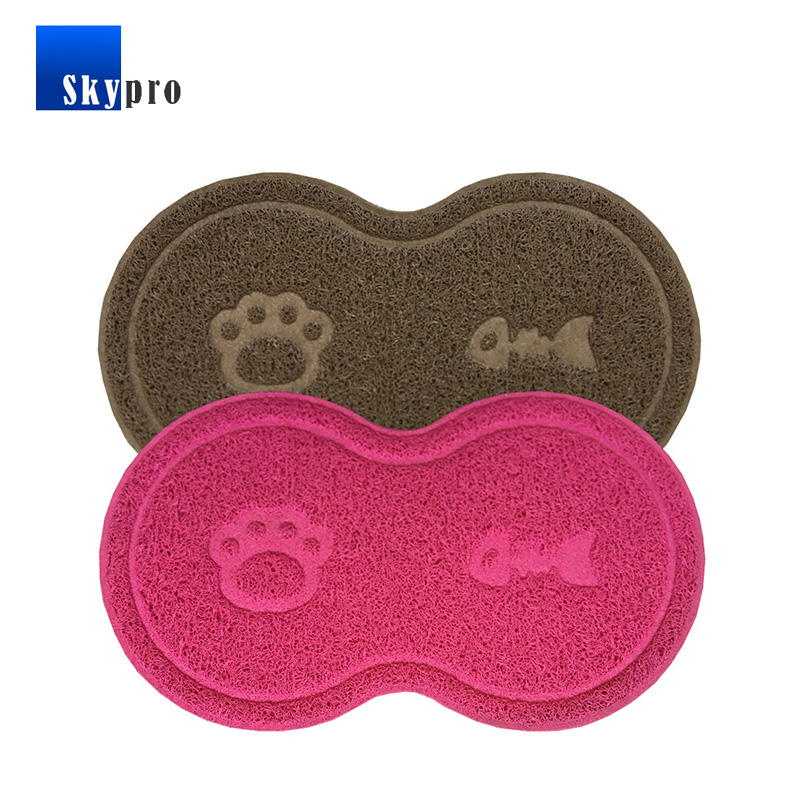 Customized large size eco-friendly mats for dog litter, easy clean fabric cover rubber mats