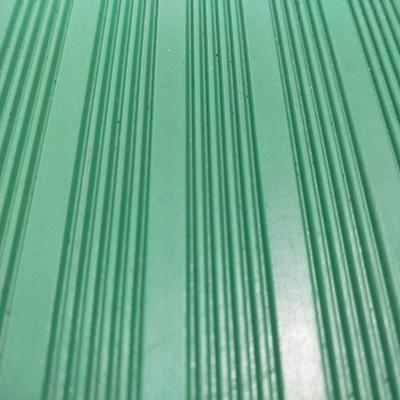 Green Insulation Safety Mat Tractor Cars Garage Broad Ribbed Rubber Mat Wholesale