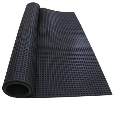4MM thick black colour anti-slip waffle pattern rubber sheets roll