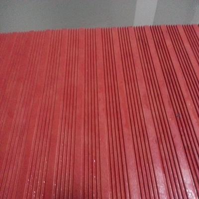 Red Waterproof Ribbed Abrasion-resistant NR Rubber Sheets