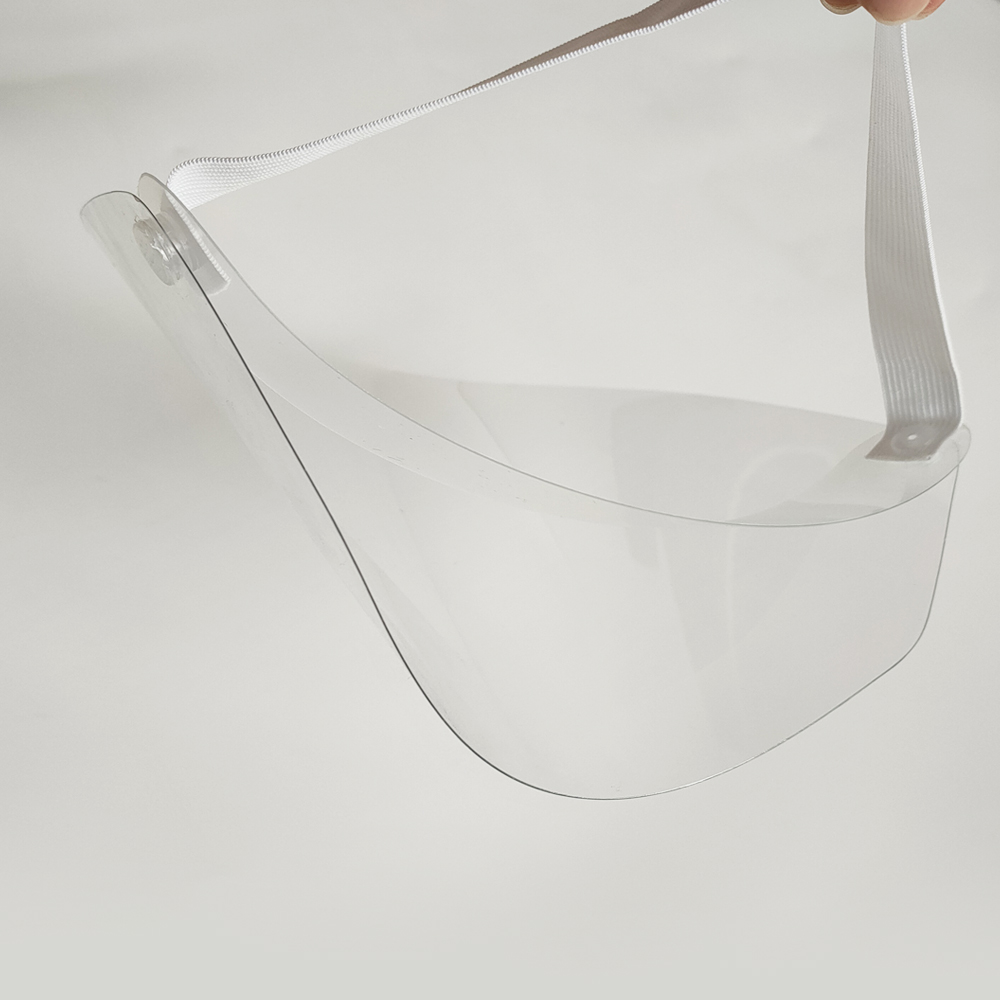 Transparent Clear Breathable Windproof Dustproof Disposable Face Shield