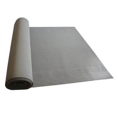Anti Slip Fine Thin Ribbed Corrugated Rubber Sheet/Mat/Flooring Roll
