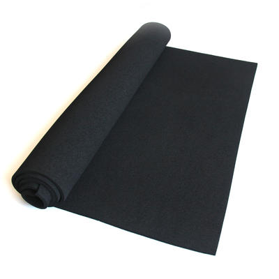 Black waterproof shock absorber sponge rubber sheet mat roll