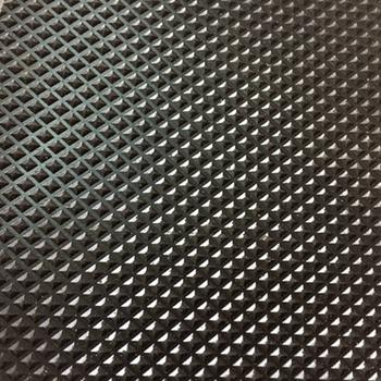 Black Pyramid Design Acid Resistant Indoor Anti-slip Gym Rubber Flooring Sheet Rolls