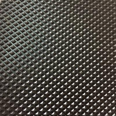 Black Pyramid Design Acid Resistant Indoor Anti-slip Gym Rubber Flooring Sheet Rolls