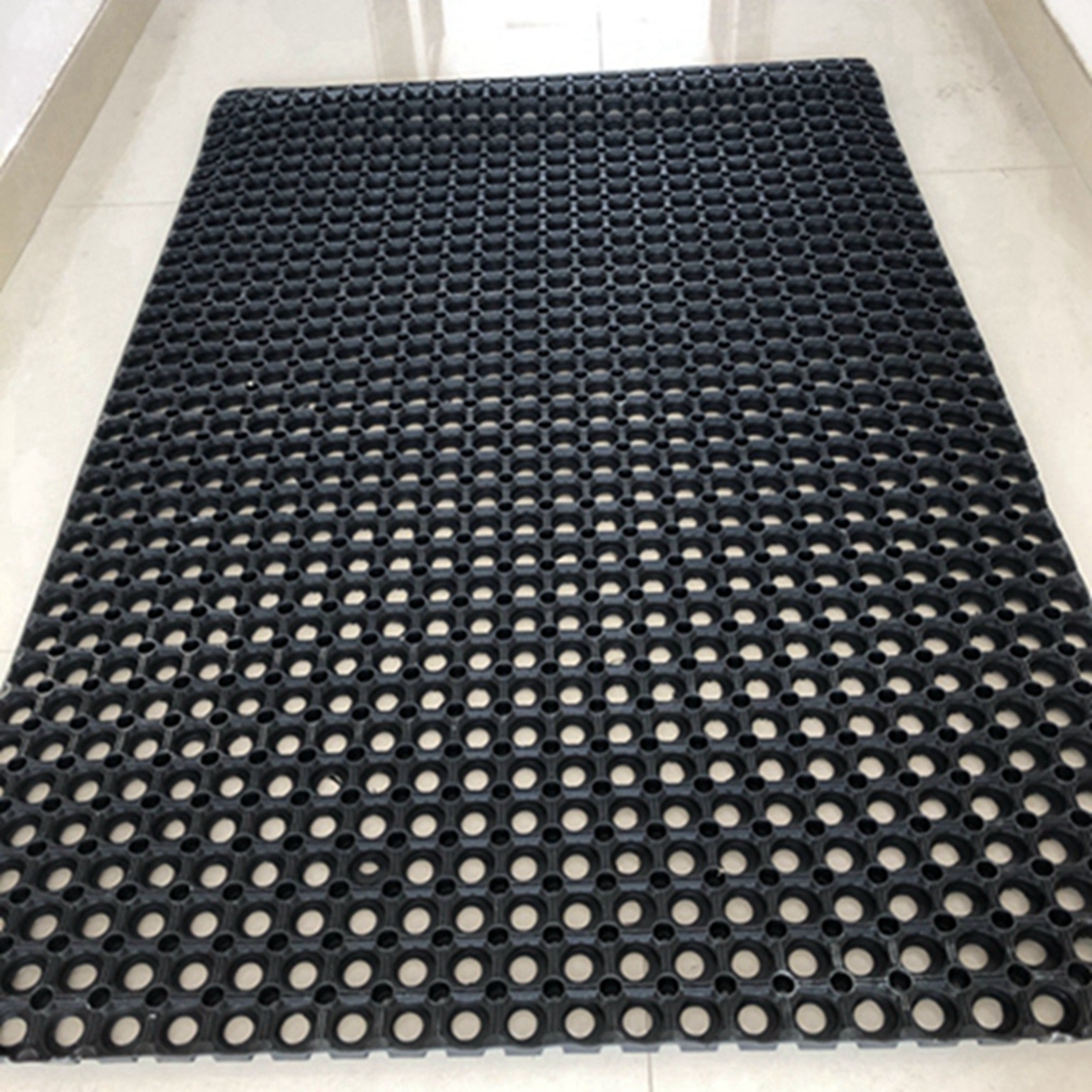 Safety rubber mat for kitchen perforated rubber anti-fatigue mat