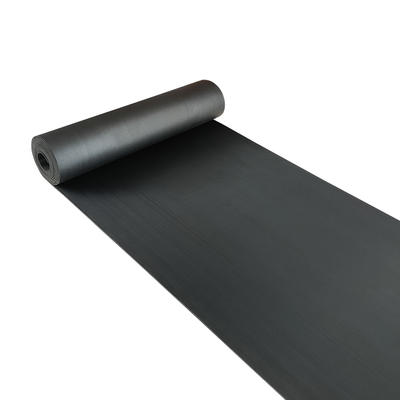 Black Solid Thin Rubber Sheet Elastic Vulcanized Rubber Flooring Sheets