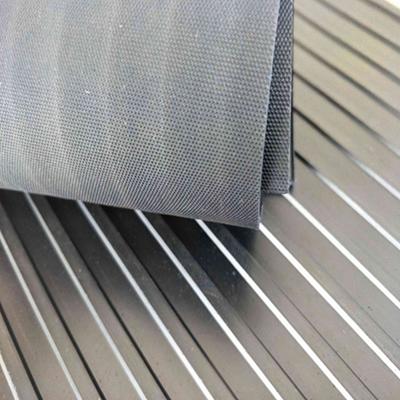 Non-skid Rubber Sheet/ Anti-Slip Black Wide Ribbed Rubber Mats Flooring Sheets Rubber Mats