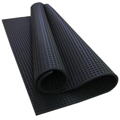 Wholesale black anti-slip rubber sheet floor rubber mat