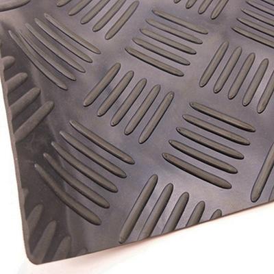 Five Bar Checker Patterned Rubber Flooring Matting For Garage, Van Or Car Roll Mat