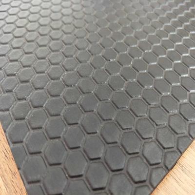 Factory direct sale black honeycomb hexagon customized rubber interlocking flooring cow mat