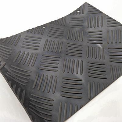 Checker Plate Five Bar Anti Slip Vulcanized Rubber Sheet