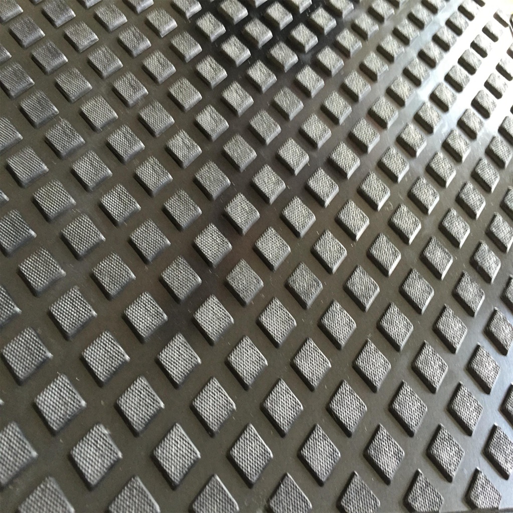 Factory Sale Various Rubber Flooring Anti-fatigue Solid Square Anti-slip Matting