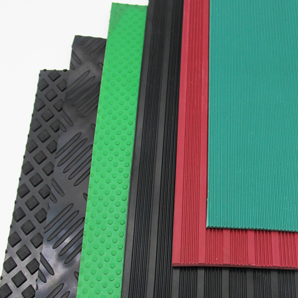 Coin Diamond Checker Ribbed Strip Rubber Sheets Which Have Anti-slip Function in Factory Price
