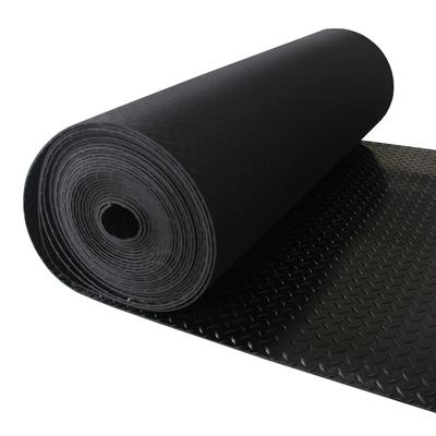Anti-slip diamond tread pattern rubber floor sheeting