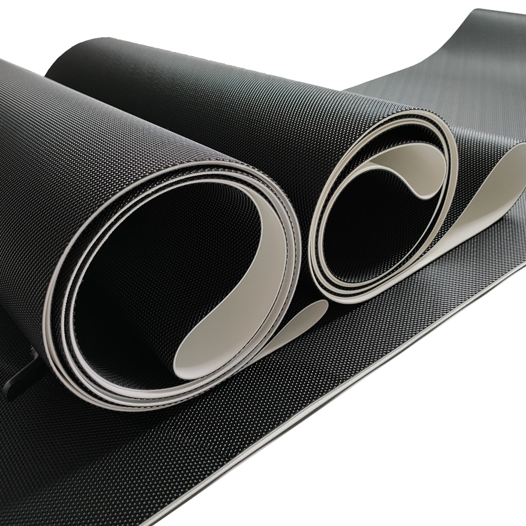 Hot sale black diamond pvc conveyor belt for treadmill walking belt on selling