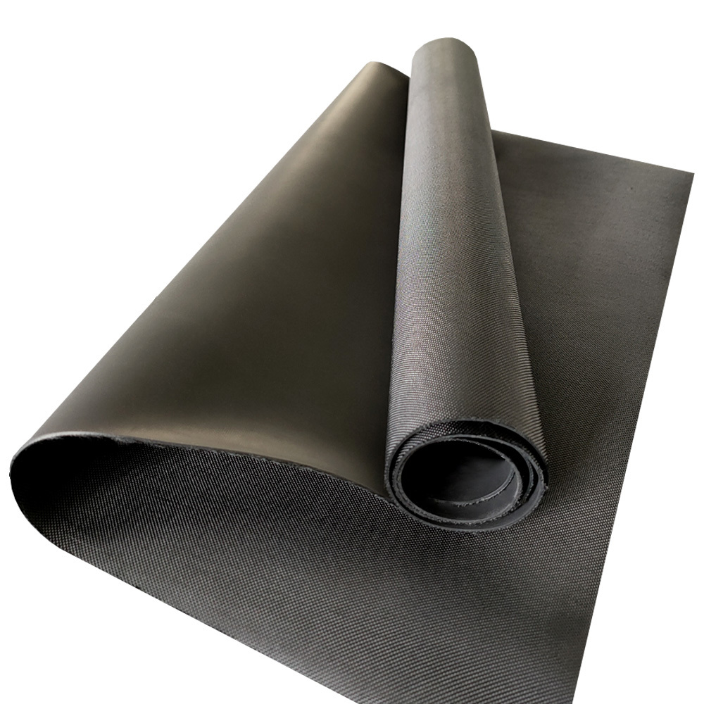 Widely used thin textured black rubber mat roll anti slip soft natural rubber sheet